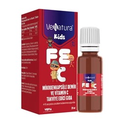 Венатура мальчик Микрокапсулированное железо и витамин С 20 мл Venatura Kids Mikroenkapsle Demir ve Vitamin C 20 ml