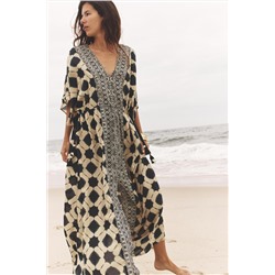 PRINTED KAFTAN DRESS