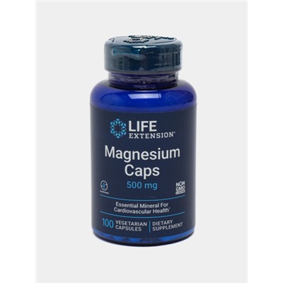 Magnesium caps 500 mg, Life Extension, 100 капсул