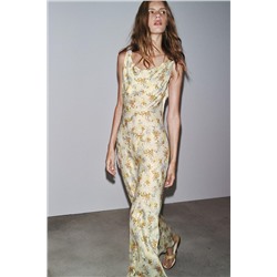 ZW COLLECTION PRINTED SATIN DRESS