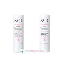 SVR Topialyse Lèvres Stick Végétal Soin Nourrissant Apaisant Protecteur 2x4g