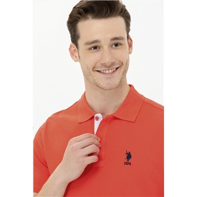 Erkek Kırmızı Basic Polo Yaka Tişört