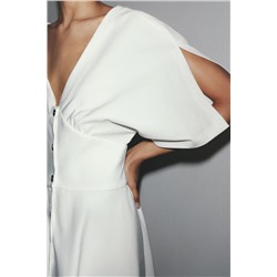 ZW COLLECTION MIDI BUTTON DRESS
