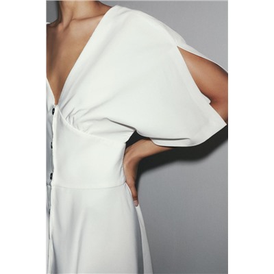 ZW COLLECTION MIDI BUTTON DRESS