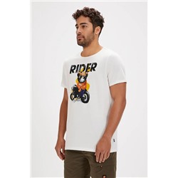 Bad Bear, Fever Beyaz Baskılı Erkek Tişört