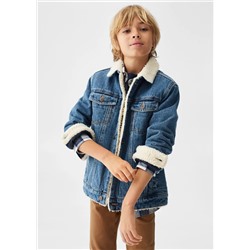 Chaqueta denim interior borreguito -  Niño | MANGO OUTLET España