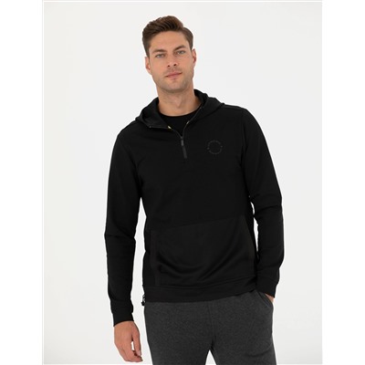 Siyah Regular Fit Sweatshirt