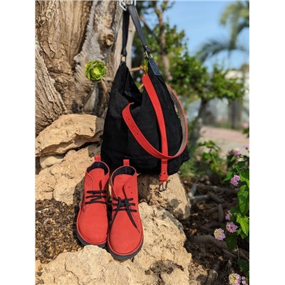 Ab. Zapatos 1619 New R · FUEGO+AB.Z · Pelle · 21-38 (500) ЧЁРНЫЙ+Ab.Z cinturón 160 rojo АКЦИЯ