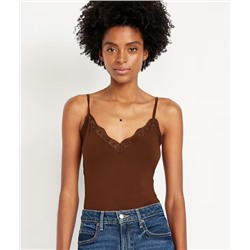Lace-Trim Cami Tank Top