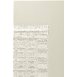 Laura Saçaklı Halı - Krem - 200x290 cm