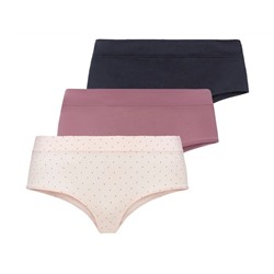 esmara Damen Hipster, 3er Set, mit Bio-Baumwolle