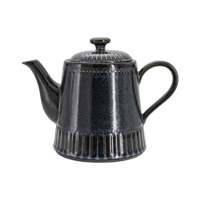 Чайник заварочный, 1,0 л, фарфор P, черно-синий, в крапинку, Black Kitchen, 62758