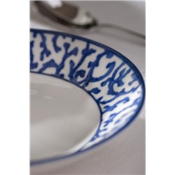 Reve Bleu Bliss Yemek Tabağı - 20 cm - Mavi/Beyaz