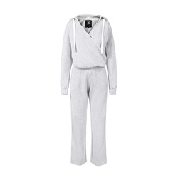 WOKE UP LIKE THIS JUMPSUIT GREY MEL