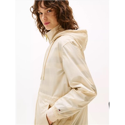 Water-Repellent Hooded Windbreaker