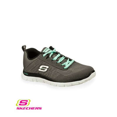 Skechers Women's Sweet Spot Gray/Mint Athletic Nursing Shoe
