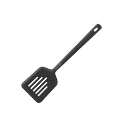 Лопатка с прорезями, 32 см, силикон, графитовая, Streak, 63422