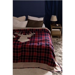 Valensole King Size %100 Pamuk Yatak Örtüsü - Kırmızı