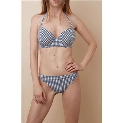 Sujetador de biquini Pixie Blanco y azul marino