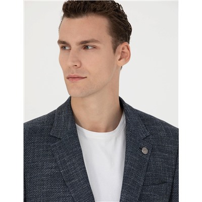 Lacivert Slim Fit Ceket