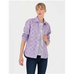 Eflatun Comfort Fit Uzun Kollu Gömlek