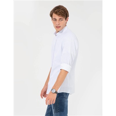 Saks Slim Fit Uzun Kollu Gömlek