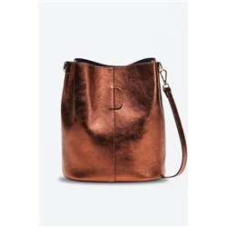 Bandolera de piel Bruna Naranja