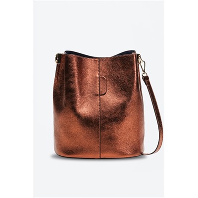 Bandolera de piel Bruna Naranja