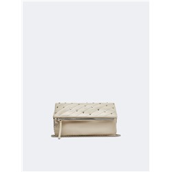 Studded metallic bag