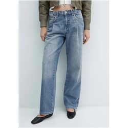 Jeans rectos pinzas