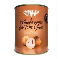 MAKANAN Mushrooms for Tom Yam soup Грибы для супа Том Ям ж/б 800г