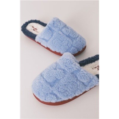 Zapatillas casa ducha Mickey azul estampado