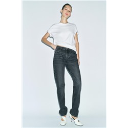 ZW COLLECTION STRAIGHT LOW-RISE JEANS