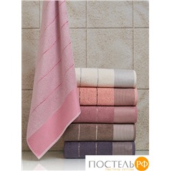 Полотенце махровое KOSSA1 (70x140) 450гр Турция 100% хлопок роз (2569)
