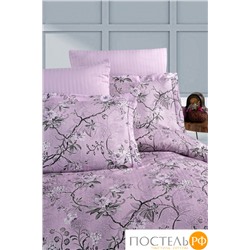 Постельное белье Карвен Stripe Satin с цветным принтом 1.5 спальное N249 -SB015(4пр.)