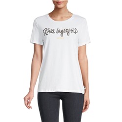 KARL LAGERFELD PARIS Logo Graphic T-Shirt