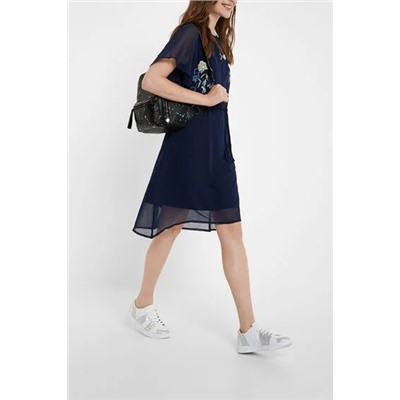 Vestido evasé floral