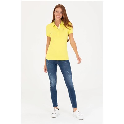 Kadın Neon Sarı Basic Tişört