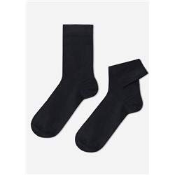 Kurze Herrensocken mit Wolle und Baumwolle