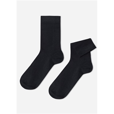 Kurze Herrensocken mit Wolle und Baumwolle