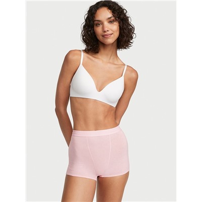 VICTORIA'S SECRET Logo Pointelle High-Waist Shortie Panty