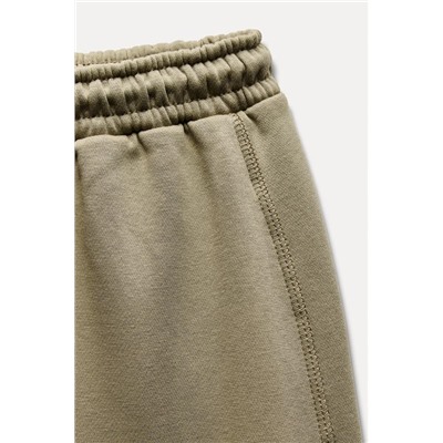 STRAIGHT PLUSH TROUSERS