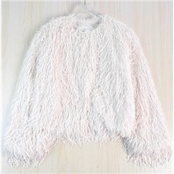 Стильный женственный жакет с блестящими шелковыми кисточками и отделкой из перьев.