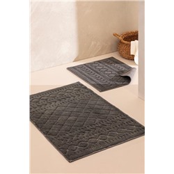 Panier 2'li Banyo Paspası - Antrasit - 60x100 cm