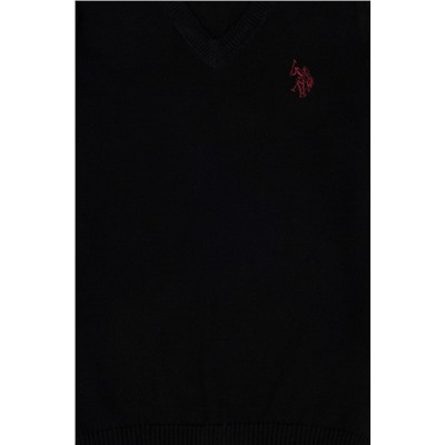 Erkek Çocuk Siyah Basic Kazak