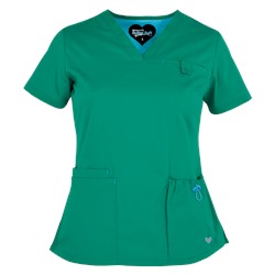 UA Butter-Soft STRETCH Scrubs Contemporary Fit V-Neck 4 Pocket Top
