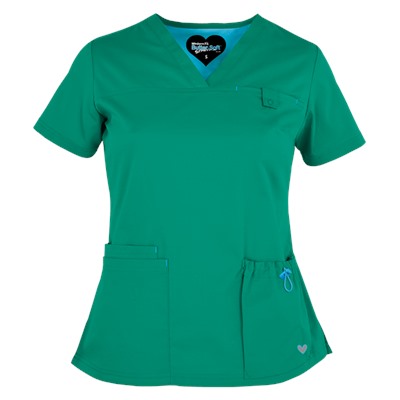 UA Butter-Soft STRETCH Scrubs Contemporary Fit V-Neck 4 Pocket Top