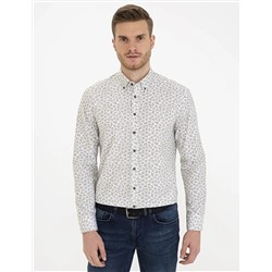 Haki Regular Fit Uzun Kollu Gömlek