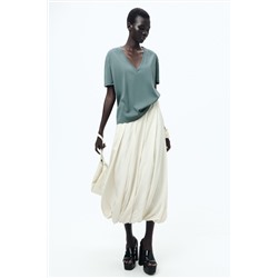 MINIMALIST MERCERISED THREAD T-SHIRT