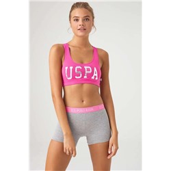 U.S. Polo Assn. Kadın Fuşya Kalın Askılı Sporcu Büstiyer Ve Boxer Takım U6S62P64